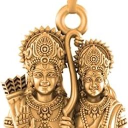 akshat sapphire 925 Sterling Silver 22k Gold Plated God Ram Pendant Bhagwan Shri Ram Locket for Men and Women-picture-49