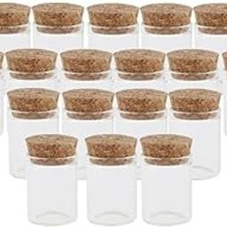 Bnf® 20Pcs 10ml Mini Empty Clear Glass Bottle Vials with Cork Stopper for Storage|Health & Beauty | Natural & Alternative Remedies | Aromatherapy-image-20