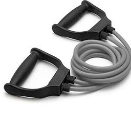 NBR Double Toning Tube Exercise Band with Comfortable Handles - Ideal for Physical Therapy, Strength Training, Muscle Toning and Other Activity-1 pc.-10