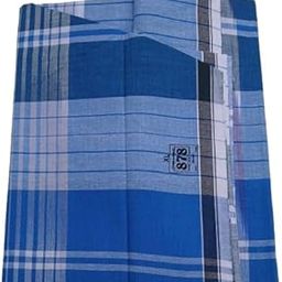 2.25 Meters Brand Lungi - XL Size - Jumbo Size - Model 11#Sangu Mark Lungi-image-7
