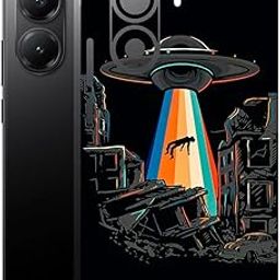 AtOdds Mobile Skin Sticker Wrap | Compatible for Poco X7 PRO (5G) | Scratchproof Matte Finish | Full Coverage for All Sides & Camera Protection (Alien Invade)-image-84