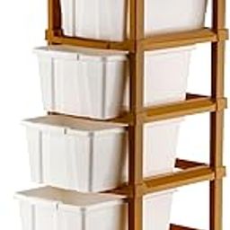 KAVIRA Plastic Drawer Organizer Self Standard Rectangular Multi Purpose Modular Drawer System Large Chest of Drawer Organizer for Home Office (White, 5XL)-image-11