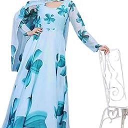 Anarkali Printed Long Gown Dupatta Set (NO Pent)-picture-8