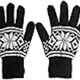 Unisex Woolen Gloves Pack of 3 Pair Black-image-49