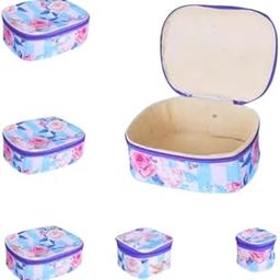 AYUSHMAN ENTERPRISE Women's Set of 5 kit Vanity Box for Makeup, Bindi,Shaving Storage Box | Multicolor | Cardbord,Raxin-27