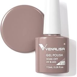 VENALISA 7.5ml #712 Gel Nail Polish Soak Off UV LED Nail Gel Polish Nail Art Starter Manicure Salon UV Gel Polish need UV light to Cure Soak Off Uv Led Semi Permanent Beauty Nail Gel Varnish-image-58