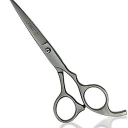 DANIAL High Carbon Razor Cut Stainless Steel Hair Cutting Scissors - Professional Barber Scissors for Men and Women - Ideal for Beard, Moustache, and Nose Trimming 7 INCH (SATIN)-29