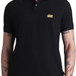 Mens Black Slim fit Polo-image-39