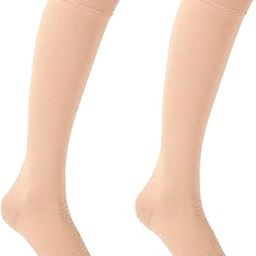 ATORSE® Compression Socks For Circulation Support For Running Office Workers Walking L Skin Color-image-34