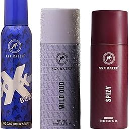 XXX Rated Wild Oud, Spizy & Bold No Gas Body Spray Combo | Exotic, Spicy & Bold Fragrance | 150+150+120 Ml-image-89
