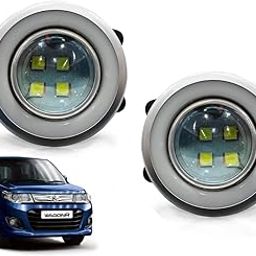 Auto Pearl Projector 3x1 DRL LED Metal Car Fog Light Compatible with - WagonR 2017 (Set of 2 Pcs)-1