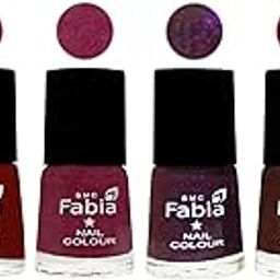 SMC Fabia Platinum Collection 6 ml each Set of 6 High Shine Long Lasting Nail Polish Colors,04683-image-71