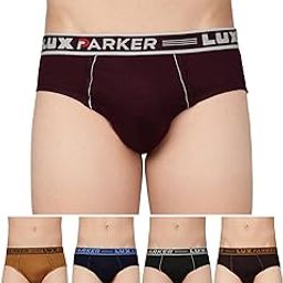 Men's 100% Cotton Outer Elastic Regular Solid Brief | Pack of 5 |Colors & Print May Vary-image-12