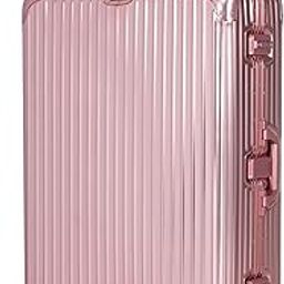 Luxe Secure Jet Full Aluminium Body (98 Liters) Large Check-in Luggage with Zipperless Frame Closure & Dual TSA Approved Clasp Locks Spinner Suitcase Trolley Bag (Rosegold 28”/76 Cms)-image-19