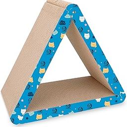 Foodie Puppies Scratching Post with Catnip for Cats and Kittens - (Delta Scratcher) | Corrugated Cat Scratcher Cardboard for Indoor Cats, Kitten for Furniture Protection, Durable Texture Design-6