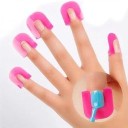 HEAVENGLOW 3x26 pcs Manicure Finger Nail Art Case Nail Shield Protector Case Rose Red-image-3