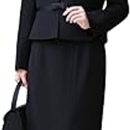 Niners NGR-2128 Drama "Sky Castle" Mourning Dress Women's Black Formal Mourning Dress Formal Dress Suit, Long Length, Large Size, Open Front, Blouse, Skirt Set-image-55