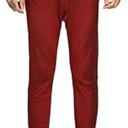 Men's Churidar, Maroon Solid Cotton Blend-picture-31