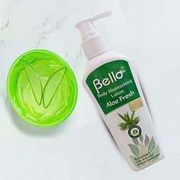 Bello Body Moisturizing Lotion Aloe Fresh (Herbal & Natural)- 200 ml pack of 2-26
