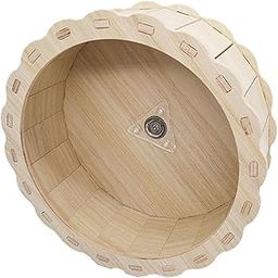 SAZ DEKOR Hamster Wooden Running Wheel Exercise Wheels Toy for Guinea Pig Rat Hedgehog 19cmx7.5cm-image-6