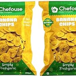 Chefouse Kerala Banana Chips-200g Pack of 2, Plain Salted Chips, Traditional Nendran Banana Wafers, Thin Sliced and Crispy Snack, South Indian Savory Snacks-image-4