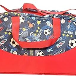 Duffle Bag for Boys|Girls Kids Gym Bag Sports Travel Bag Weekender Overnight Bag Big Size for Kids/Teenagers Duffle Bag (Small Football Bag)-image-97