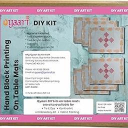 Penkraft Block Printing DIY Kit - Table Mats (Set of 6) | Qyaari-picture-2