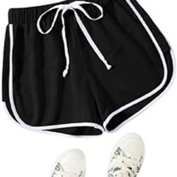 Women Sports Shorts, Dancing Workout, Running Yoga Shorts Pant/Shorts for Women's/Girl's Stylish-Black-image-11
