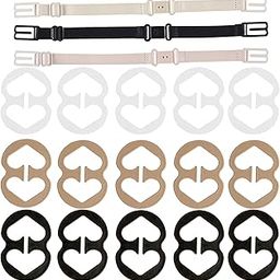 Bra Strap Clips Anti-Slip Buckles Conceal Straps - for Back for Women 15 Pack (6 Colors)-image-19