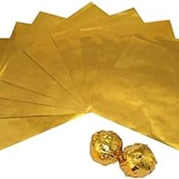 Perfect Pricee Aluminum Chocolate Wrapper Foil Chocolate Candy Wrappers (Golden Foil)-image-88