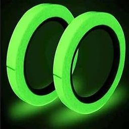 D-fix® 2PCS Luminous Glow in The Dark Tape, 20 MM x 3 MTR, Waterproof Glow Tape Glow in The Dark, Luminous Tape, Fluorescent Tape, Glow in Dark Duct Tape, Glow Tape for Stage Stair Outdoor Color-Green-picture-24