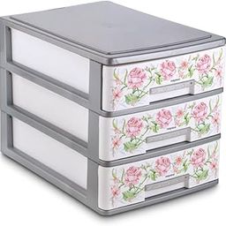 Nayasa Deluxe Tuckins-13 Plastic Storage Drawer - (Blue, 19.5 cm x 27.5 cm x 21 cm) 3 Drawers-image-16