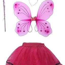 Kaku Fancy Dresses Tu-Tu Skirt With Butterfly Wings For Girls/Toddler Fancy Dress For Kids -Black, 3-4 Years,(Only Skirt, Wings & Headband)-image-75