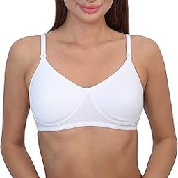 Women Cotton Soft Pad Non Wired Full Coverage Adjustable & Removable Straps Bra, Size-32-40, B & C Cup-24