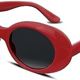 White Clout Goggles Sunglasses Women Men Retro Oval Sunglasses Girls Boys Sunglasses E1017-image-30