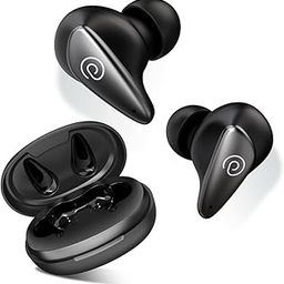 pTron Bassbuds Wave with TruTalk AI-ENC Calls, Movie/Music Modes, Deep Bass, BT5.3 Wireless Headphones, 40Hrs Combined Playtime, in-Ear TWS Earbuds, Touch Control & Typ-C Fast Charging & IPX4 (Black)-12