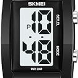Unisex Fashion Sport Digital Watch, Multi Color Dial Transparent PC CaseWatch for Boys & Girls, Silica Gel Rubber Band, 50M Waterproof, EL Light, Date, Week Watch for Kids-2325-picture-1
