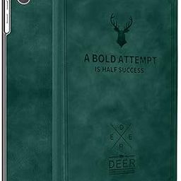 Robustrion Deer Pattern Flip Stand Case Cover for Samsung Galaxy Tab A8 10.5 inch [SM-X200/X205/X207] 2022 - Dark Green-image-50