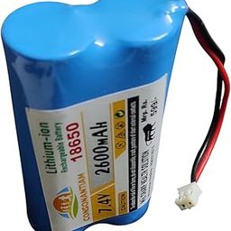 Consonantiam 7.4 Volt 2600 mAH Lithium Ion Cell Battery Pack Rechargeable Battery Pack Blue Battery with JST 2.0 Jack Multiple Use in Toy, Game, Student Project Et. DIY KIT (7.4-Volt-1-PC)-11