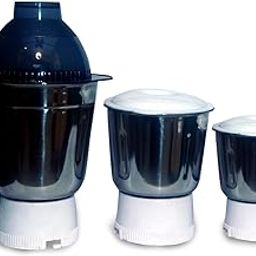 HuzailNThread Mixer Grinder Jar | 3 set for Mixer Grinder | Smoothies Maker Mixi-Grinder (Black)-picture-11