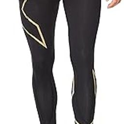 MCS Run Compression Tight W/Back Storage, Black/Gold Reflective, X-Large-image-2