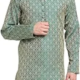 jompers Men's Woven Design Jacqaurd Kurtas.-picture-34