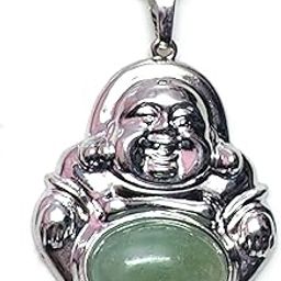 Natural Green Aventurine Crystal feng Shui Laughing Buddha Happy Man Pendant-image-97