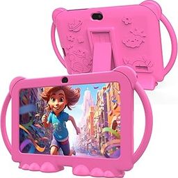 Kids Tablets, Android 12 Tablet for Kids, 4GB RAM, 32GB ROM, Toddler Tablet, 7 Inch IPS Screen, Child Lock, 2+5MP Dual Camera, Shockproof Case for Education, Games-7