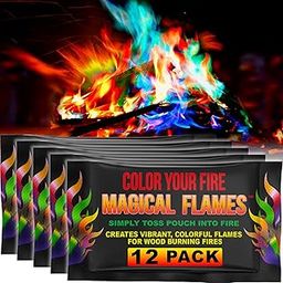 Magical Flames 12-Pack: Twice The Color, Half The Price! Creates Vibrant, Rainbow Colored Flames-image-6