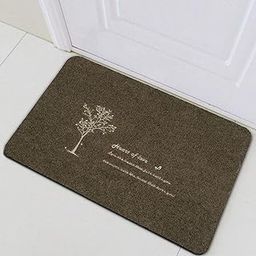 HOKIPO Antislip Rubber Back Dirt Trapper Inside Outside Main Door Mats for Entrance Big Size, 45 x 70 cm - Brown-image-75