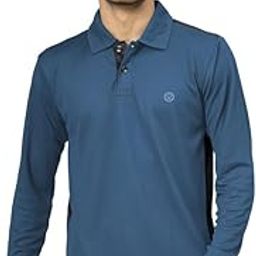 CHKOKKO Men's Polyester Regular Fit Gym Full Sleeves Polo T-Shirt-picture-11