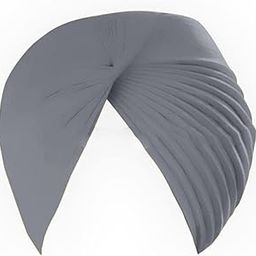 Grey Men Cotton Traditional Sikh Turban Punjabi Pagdi | V-98-Grey-image-75