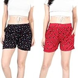 Girls Shorts Combo | Soft Premium Nightwear Set for Women & Girls | Comfortable Sleepwear Shorts for Home & Lounge-picture-20