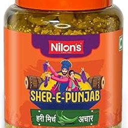 Nilon's Sher-E-Punjab Green Chilli Pickle – 500g Bottle | Spicy & Flavorsome Punjabi Mirchi Achar-image-28